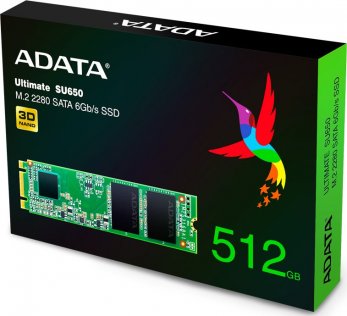 SSD-накопичувач A-Data Ultimate SU650 2280 SATA III 512GB (ASU650NS38-512GT-C)