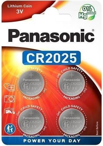 Батарейка Panasonic CR 2025 Lithium (BL/4)