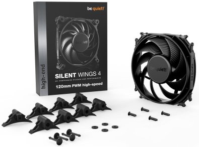 Вентилятор для корпуса be quiet! Silent Wings Pro 4 120mm PWM Black (BL098)