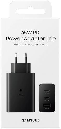 Зарядний пристрій Samsung 65W Power Adapter Trio Black (EP-T6530NBEGRU)