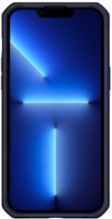 Чохол iTSkins for iPhone 14 Pro Max HYBRID R TEK Deep blue and Transparent (AP4M-HBTEK-DBTR)