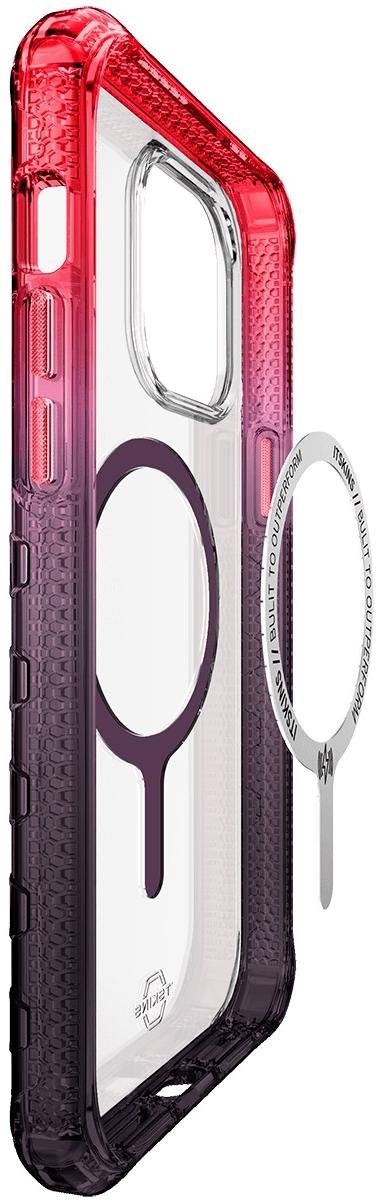 Чохол iTSkins for iPhone 14 Pro SUPREME R PRISM with MagSafe coral and black (AP4X-SUPMA-COBK)