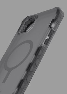 Чохол iTSkins for iPhone 14/13 VAULT R FROST with MagSafe Grey and Black (AP4N-VAMFR-GYBK)