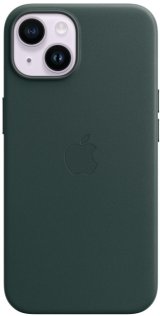 Чохол Apple for iPhone 14 - Leather Case with MagSafe Forest Green (MPP53ZE/A)