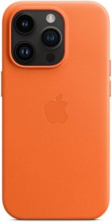 Чохол Apple for iPhone 14 Pro - Leather Case with MagSafe Orange (MPPL3)