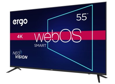 Телевізор LED Ergo 55WUS9100 (Smart TV, Wi-Fi, 3840x2160)