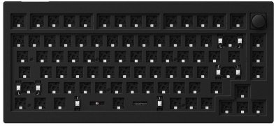 Клавіатура Keychron V1 84 Key QMK Gateron G PRO Red Hot-Swap RGB Knob USB/WL Frosted Black (V1C1_KEYCHRON)