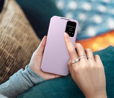 Чохол Samsung for S23 Plus S916 - Smart View Wallet Case Lilac (EF-ZS916CVEGRU)