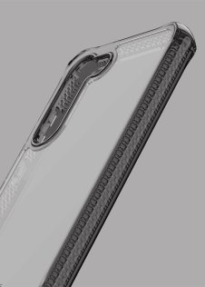  Чохол iTSkins for Samsung S23 - HYBRID R CLEAR Black and Transparent (SGJO-HBMKCBKTR)