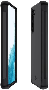 Чохол iTSkins for Samsung S23 - HYBRID R DRIVE Black (SGJO-HBDUO-BLCK)