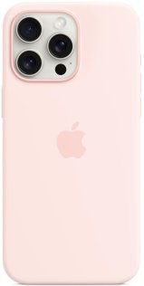Чохол Apple for iPhone 15 Pro Max - Silicone Case with MagSafe Light Pink (MT1U3)