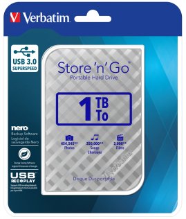 Зовнішній HDD Verbatim Store n Go 1TB Silver (53197)
