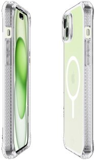 Чохол iTSkins for iPhone 15 HYBRID R Iridescent with MagSafe green (AP5N-HMAUM-IRGN)