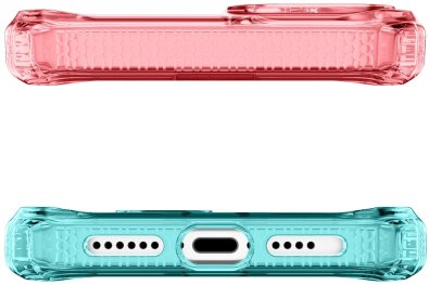 Чохол iTSkins for iPhone 15 Pro Max Supreme R Prism with MagSafe Light pink and light blue (AP5U-SUPMA-LPLB)
