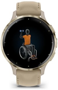 Смарт годинник Garmin Venu 3S French Gray/Soft Gold with Quick Release Leather Strap (010-02785-55)