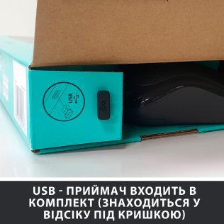 Комплект клавіатура+миша Logitech MK270 Us/Ukr Black (920-004508)