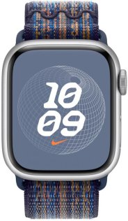 Ремінець Apple for Apple Watch 41mm - Nike Sport Loop Game Royal/Orange (MTL23)