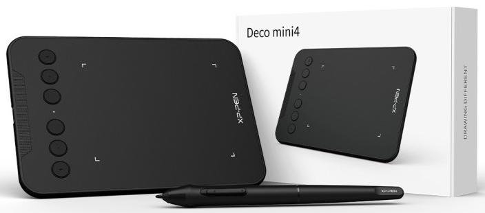  Графічний планшет XP-Pen Deco Mini 4 Black