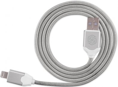 Кабель USB Nillkin Aurora AM / Lightning 1 м сірий