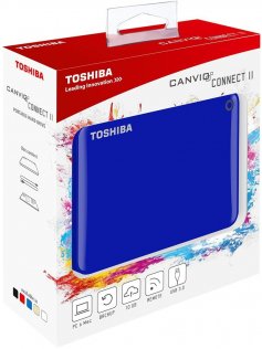 Зовнішній жорсткий диск Toshiba Canvio Connect II 500 ГБ синій