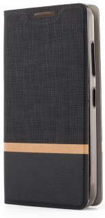 Чохол-книжка Fabric для Lenovo A Plus A1010, тканина, Black