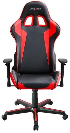Крісло ігрове DXRACER FORMULA OH/FH00/NR чорне з червоні вставками