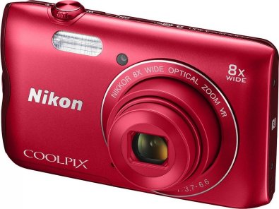 Цифрова фотокамера Nikon Coolpix A300 червона + чохол + SD 8 ГБ