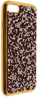 Чохол Rock for iPhone 7/8 - Crystal TPU Case Gold Red