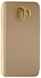 for Samsung J4 2018 - MIRROR View cover Gold