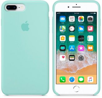 Чохол HCopy for iPhone 8 Plus - Silicone Case Marine Green
