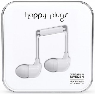 Гарнітура Happy Plugs Headphones In-Ear White (7726)