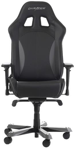 Крісло ігрове DXRacer King OH/KS57/NG, PU шкіра, Al основа, Black/Grey