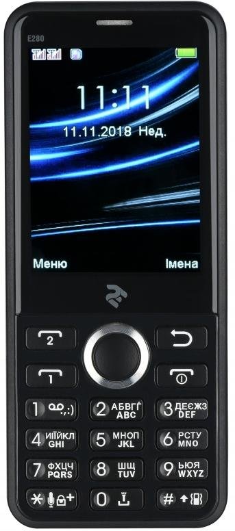Мобільний телефон 2E E280 DS 2018 Black