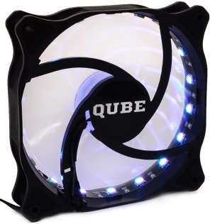 Кулер для корпуса 120x120x25mm Artline Qube Aura RGB LED