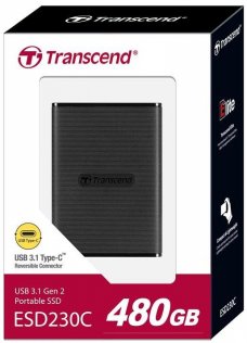 Зовнішній жорсткий диск Transcend ESD230C 480GB TS480GESD230C Black