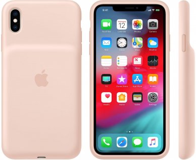Чохол Apple for iPhone Xs Max - Smart Battery Case Pink Sand (MVQQ2)