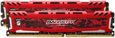 Оперативна пам’ять Micron Ballistix Sport LT Red DDR4 2x16GB BLS2K16G4D32AESE