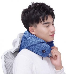 Подушка для шиї із капюшоном та наушниками Xiaomi Xiaobao with Neck Pillow Blue (STT-0575)