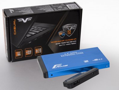 Кишеня зовнішня Frime HDD/SSD USB2.0 Blue (FHE22.25U20)