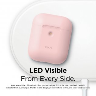 Чохол Elago for Airpods - A2 Silicone Case Lovely Pink with Wireless Charging (EAP2SC-PK)