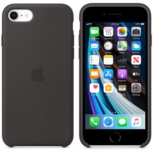 Чохол Apple for iPhone SE - Silicone Case Black (MXYH2)