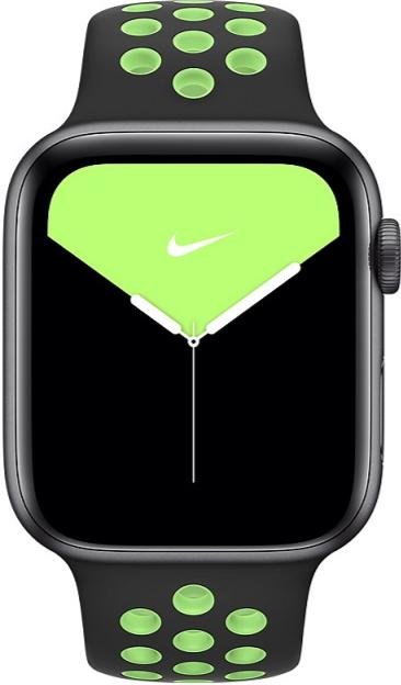 Ремінець HiC for Apple Watch 42mm - Nike Silicone Case Black/Green