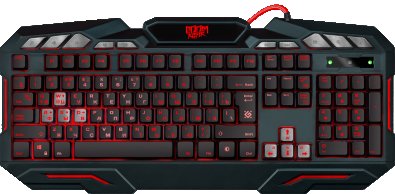 Клавіатура, Defender Doom Keeper GK-100DL USB, Black ( Gaming )