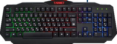 Клавіатура+миша+гарнітура+килимок, Defender Target MKP-350 USB, Black ( Gaming )