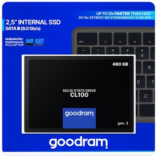 Твердотільний накопичувач GOODRAM CL100 Gen.3 480GB (SSDPR-CL100-480-G3)