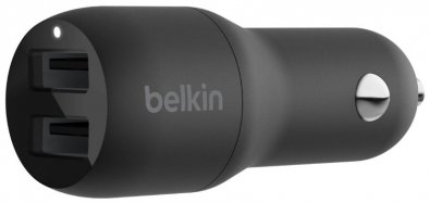 Зарядний пристрій Belkin Boost Charger 2xUSB 24W Black (CCB001BTBK)