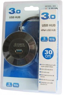 USB-хаб Maiwo KH304 Black