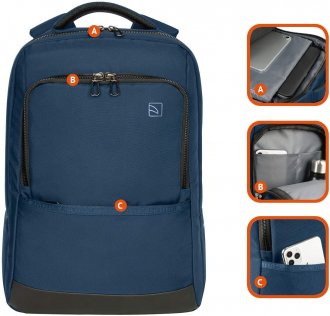 Рюкзак для ноутбука Tucano Luna Gravity AGS Blue (BKLUN15-AGS-B)
