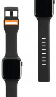 Ремінець UAG for Apple Watch 42/44mm - Civilian Silicone Black/Orange (19148D114097)