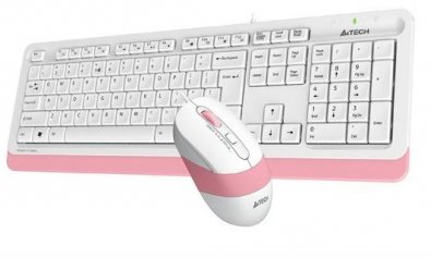Комплект клавіатура+миша A4tech F1010 Pink (F1010 (Pink))